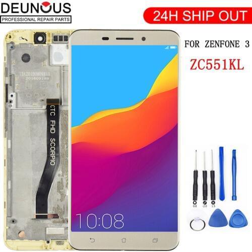 Original 5.5" For Asus ZenFone 3 Laser ZC551KL LCD Display Panel Touch Screen Digitizer Glass Sensor Assembly