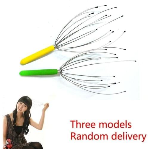 Octopus Scalp Stress Relax Spa Massage Pain Relief Head Neck Body Massager Stress Release Relaxing Claw Metal Massager Device