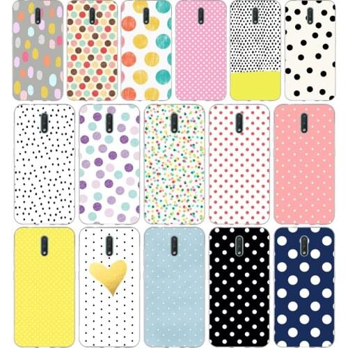 268FG Polka Dots gift Soft Silicone Tpu Cover phone Case for Nokia 2.1 2.3 3 3.1 4.2 5 5.1 Plus 7.2 6 8