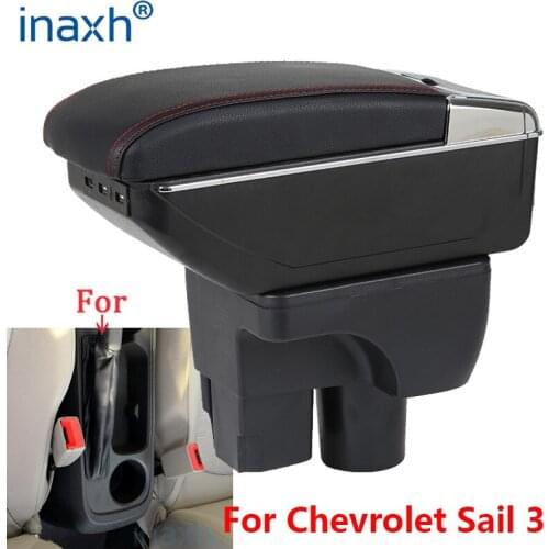 For Chevrolet Sail 3 Armrest For Chevrolet Sail III Car Armrest box Retrofit parts Storage box decoration car accessorie