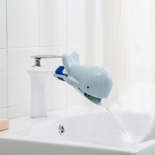 Useful Cute Whale Faucet Extender Sprayer Nozzle Tap Water Saving Tool Children Kids Washing Hands Kitchen Bathroom Baby Tubs