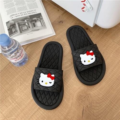Sanrio Hello Kitty 2021 summer new Melody slippers soft bottom bathroom men and women Melody beach sandals and slippers