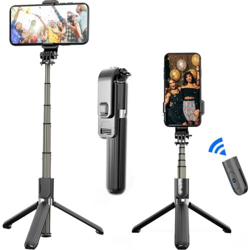Selfie Stick Adjustable 360 Rotating Wireless Bluetooth Remote Control Tripod Stand For Photo Taking Cellphone Grip Holder Stand