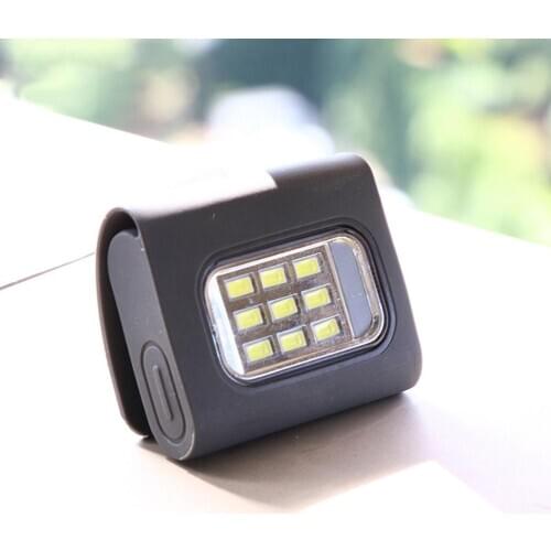 USB Charging LED Magnetic Inspection Lamp with Hook Ventricle-mounted Emergency Light Flashlight for Running