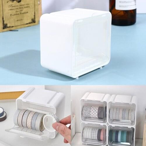 Tape Storage Box Supplies Stationery Masking Tape Desktop Tape Holder