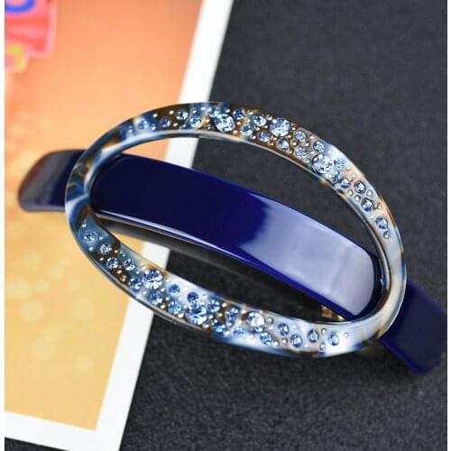 Women head wear new fashion cute hair clip flower ring vintage hair barrettes rhinestone hair accessories for women