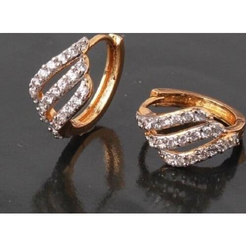 Gu Li Fashionable Simple En Delicate Simple Small Wings Hoop Earrings Fashion Earrings Flying Feather Earring For Women