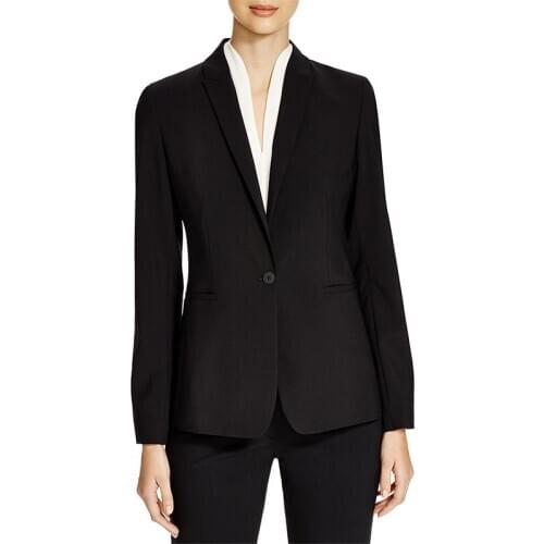 Jacket+Pants 2 Pieces Sets Womens Business Suits Black One Button Formal OL Ladies Office Work Suits Female Trouser Suits Custom
