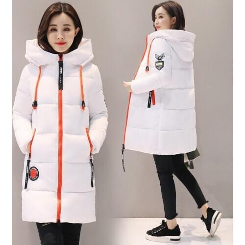 2019 Hot Sale Polyester Zipper Slim Full New Suit-dress Cotton-padded Winter Long Self-cultivation Womens Cotton Clothes Net