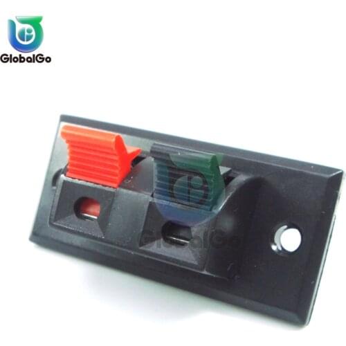 Hot Plastic 2 3 4 Positions Connector Terminal Push In Jack Load Spring Audio Speaker Terminals Plug Socket Clip 10Pcs