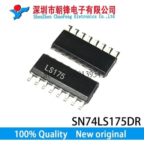 10PCS SN74LS175DR 74LS175 SN74LS175 SOP16 3.9MM New original