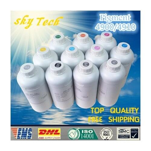 1000ML*11Pcs Quality Pigment ink for Wide-Format suit for Epson 4900 4910 , water proof ink ,Anti-UV , lasting