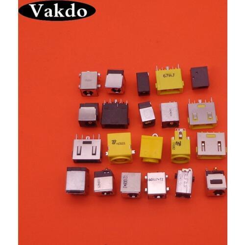 21Models 21pcs Laptop AC DC Power Jack netbook charging port Socket for acer asus HP dell Toshiba IBM lenovo Hasee connector