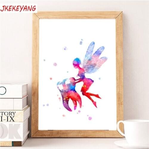 5D DIY square/round Diamond painting Tooth fairy Cross Stitch Diamond Embroidery Pattern Rhinestone J1517