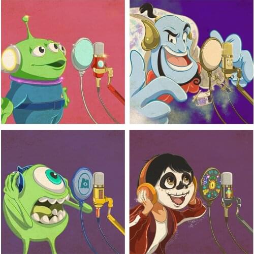 Diamond Painting Disney 5D DIY Singing Cartoon Character New Rhinestone Cross Stitch Set Mosaic Home Decoration Painting