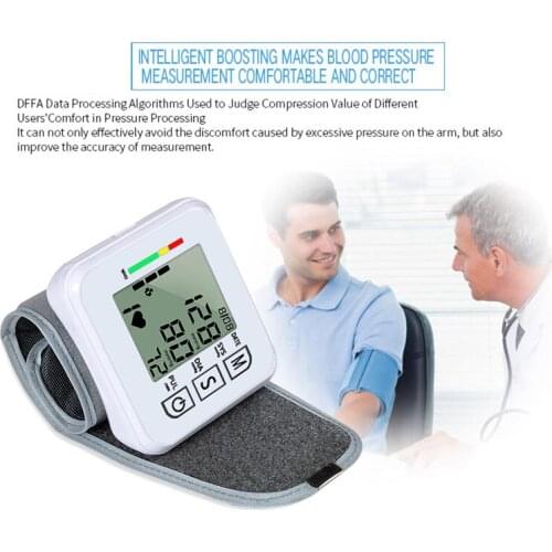Health Arm Automatic Blood Pressure Monitor BP Sphygmomanometer Pressure Meter Tonometer for Measuring Arterial Pressure