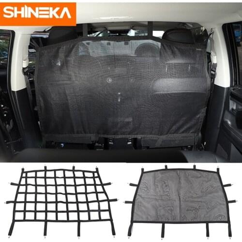 SHINEKA Car Rear Seat Isolation Net For Toyota 4Runner Trunk Cargo Safety Separation Pet Isolation Net For Toyota 4Runner 2010