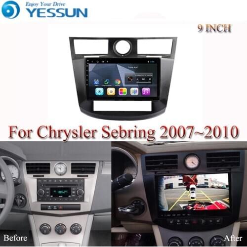 Car Android Multimedia Player For Chrysler Sebring Cirrus 2007 2008 2009 2010 GPS Navigation Big Screen AUTO Radio Bluetooth