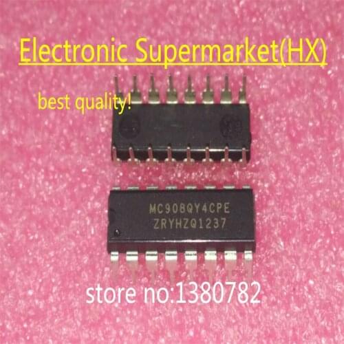 Free shipping (10pcs-50pcs) MC908QY4CPE MC908 MC908QY4 DIP-16 IC In stock