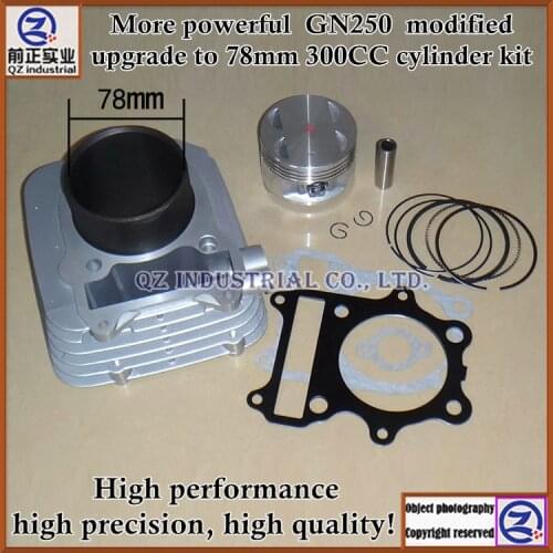 Free shipping high performance more powerful for SUZUKI 2006-2016 GN250 modified upgrade to 300cc GN300 big bore cylinder kit
