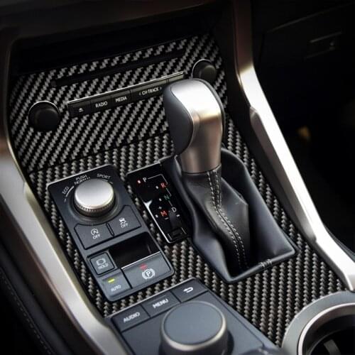 For LEXUS NX 300H200T LHD RHD Accessories Steering Wheel Outlet Car Gear Panel Decorate Carbon Fber Interior Trim stickers
