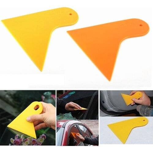Car Window Foils Film Tools Yellow or Orange Wiper Plate Glass Car Sticker Scraper Car Squeegee Decal Wrap Applicator Snow/Frost