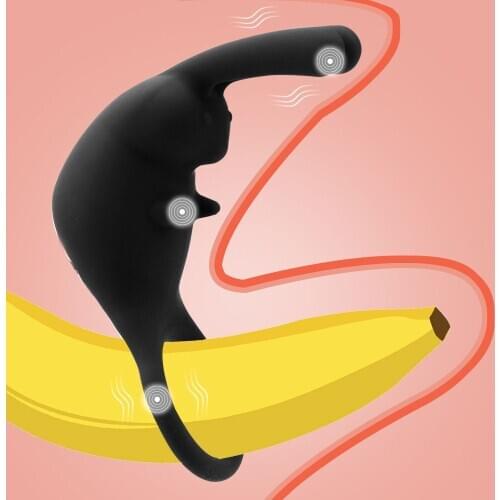 Penis Ring 10 Speeds Clitoris Stimulation Massager Vibrator Vibrating Cock Rings Male Delay Ejaculation Sex Toy for Men Couple