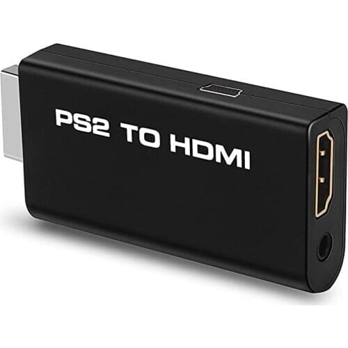 PS2 to HDMI Video Converter Adapter with 3.5mm Audio Output game To HDMI Connector Support 480i 576i 480P for HDTV