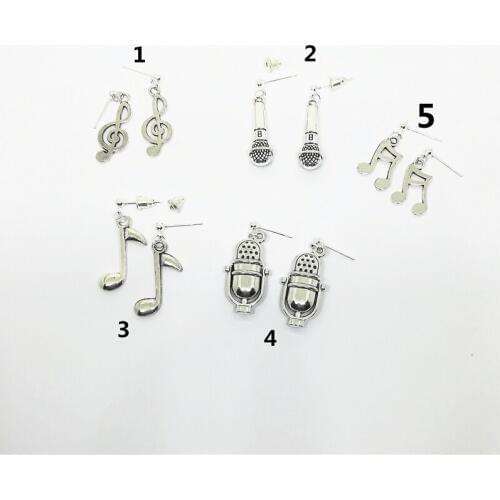Tiny Guitar Earrings, Music Notes Stud Earrings, Music Teacher Gifts, Band Gift, Gift for Music Lover, Earrings for Man/ Women