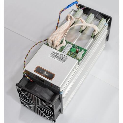 Used ASIC BTC BCH Antminer S9i 50% New Bitcoin Miner 14Th Mining SHA-256 Algorithm 14Th/ For a Spower Consumption 1320W S9k T9