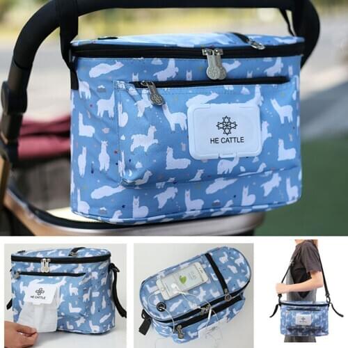 Multi-function Baby Stroller Organizer Baby Diaper Bag Travel Nappy Bottles Hanging Storage Carriage Bag For Outdoor Activity