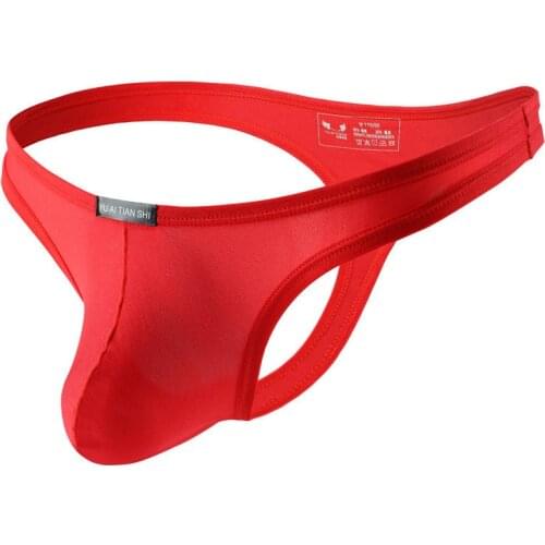 Sexy Gay Underwear Men Briefs Thongs Short Back Underpants Breathable U Convex Pouch Low Waist Panties Cueca Calzoncillos Briefs