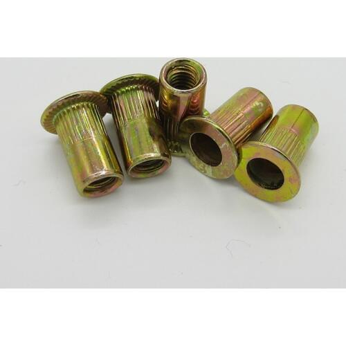 300/50 PCS Flat Head Rivet Nuts Set M3 M4 M5 M6 M8 M10 Insert Reveting Multi Size Rivet Nuts Collocation