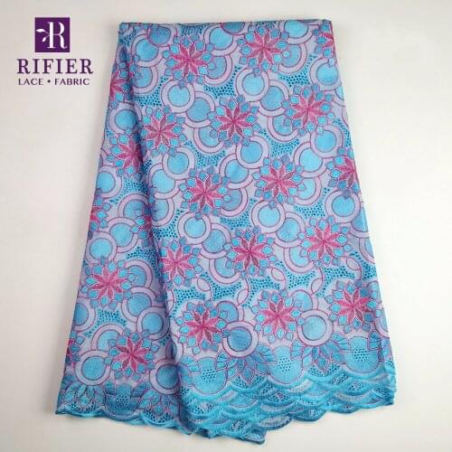 New Cotton Lace Fabric Stones With African Nigeria 100% Cotton Embroidery Guipure Material For Indian Women Wedding Cord Laces