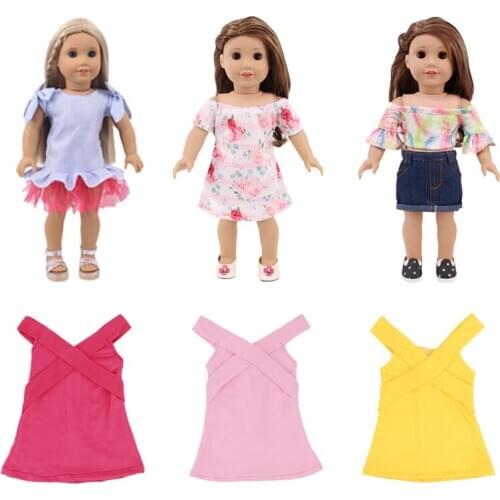 Doll Clothes The Shorts Suits And The Butt Skirts For 18 Inch &43 Cm Dolls &New Born Baby Generation Birthday Girls Toy Gifts