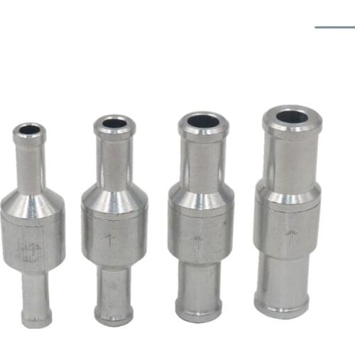 6/8/10/12mm Aluminium Alloy One Way Fuel Non Return Check Valve Petrol Diesel for Car Vacuum Hose Oil Water Pumps
