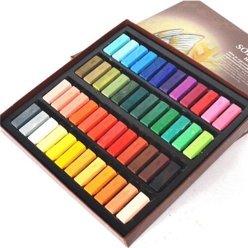 SIMBALION 24 color 48 color soft pastel short support rod rod toner color chalk Pastel Painting