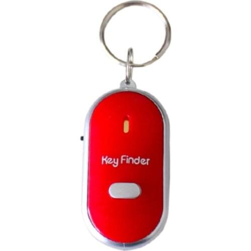 Smart Key Finder Anti-lost Whistle Sensors Keychain Tracker LED With Whistle Claps Locator