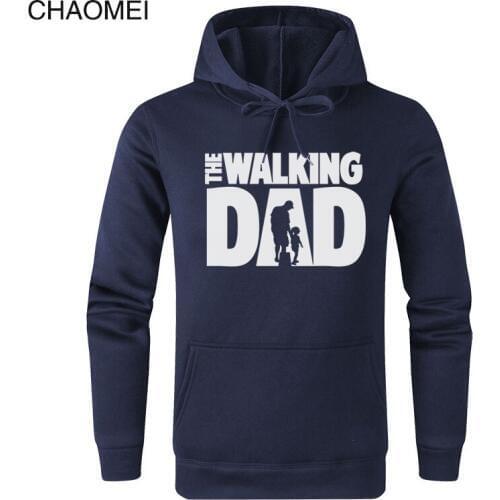 The Walking Dad Mens Hoodies Sweatshirts Autumn Hip Hop Winter Warm Fleece Hoodie Men Brand Streetwear Pullovers Hoody C73