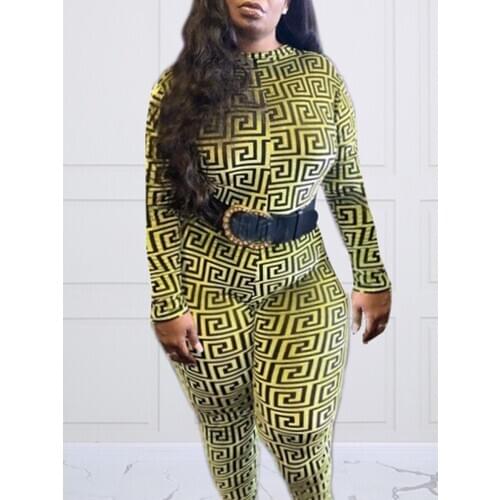 VAZN 2020 Hot Plus Size High Quality Young Sexy Daily Soft Free Style Turtleneck Full Sleeve Women High Waist Skinny Jumpsuits