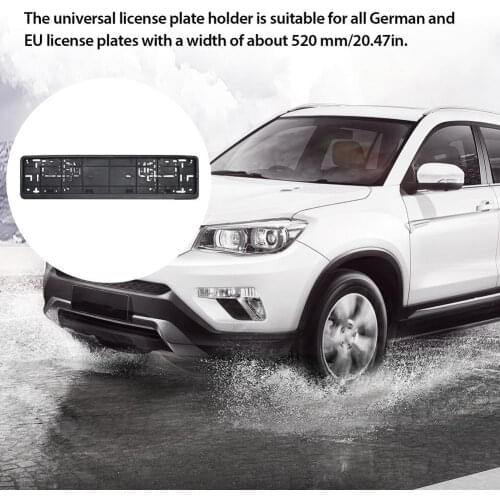 High Quality Car License Plate Frame European Standard Car Number Plate Holder Car Sticker Car Accessories Pit Mounted