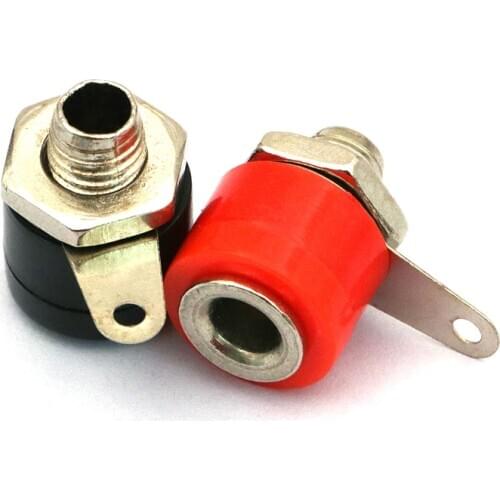 10pcs/lot 4mm banana binding post 4mm banana socket panel Terminal audio accessories