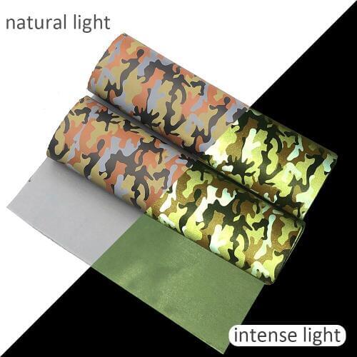 David accessories 20*33cm Camouflage Reflective Sliced Fabric For Bow-knot Bags Shoes Sewing Clothes Home Decoration,1Yc8543