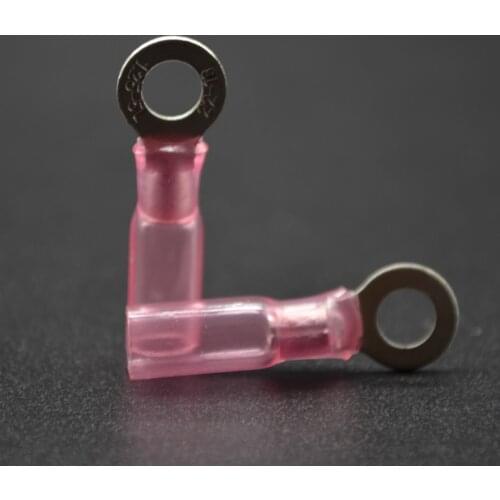 Ring wire connectors Nylon Insulated Heat Shrink Ring Terminal Electrical Wire Crimp Connectors Set, Yellow, Blue, Red