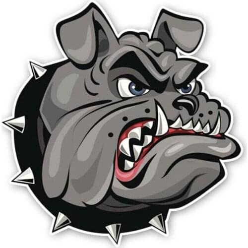 B-0034# Self-adhesive Decal Bulldog Car Sticker Waterproof Auto Decors on Bumper Rear Window