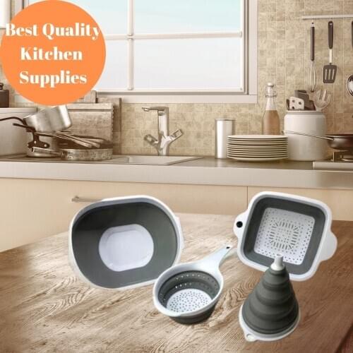 BossStore Silicone Colanders