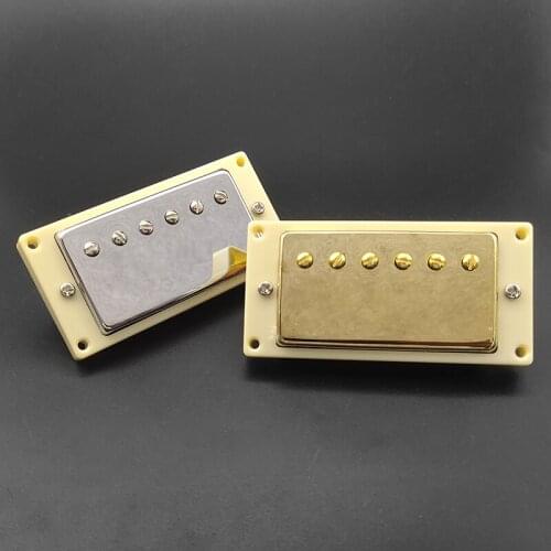 6 Hole Electric Guitar Humbucker Pickup Neck Bridge Pickup Pickup for LP Guitar Gold/Chrome