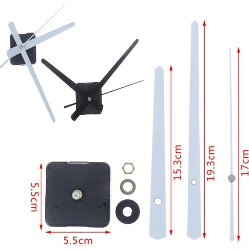 1Set DIY Quartz Clock Movement Mechanism Hands Wall Repair Tools Parts Silent Kit