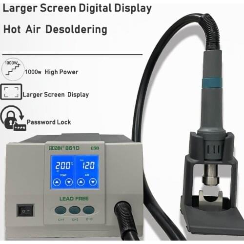 Mobile Soldering Hot Air Lead Free Gun Digitizer Smd Rework Desoldering Stations Machine