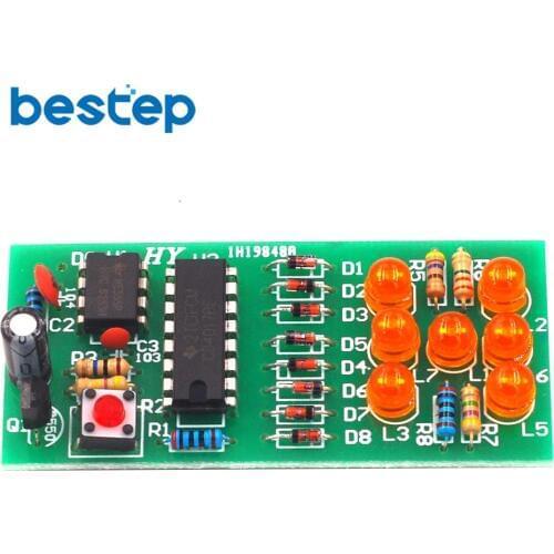 Electronic Dice Suite LED Dice Parts Fun Electronic Production DIY Kits Breadboard Electronic DIY Kit